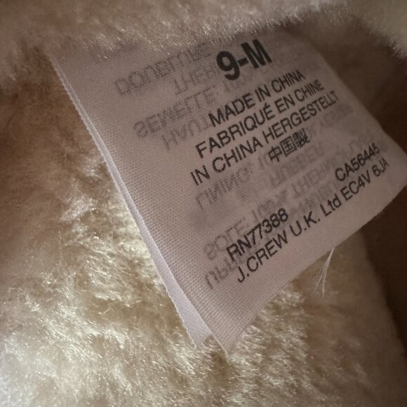 J.Crew Nordic Wedge Nubuck Faux Fur Lined Boots in Glazed Pecan Red Laces Size 9 - Picture 10 of 12